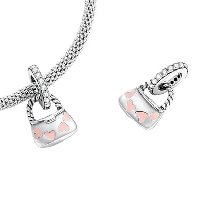 BAMOER Charm Pendente Fiore di Loto in Argento Sterling 925