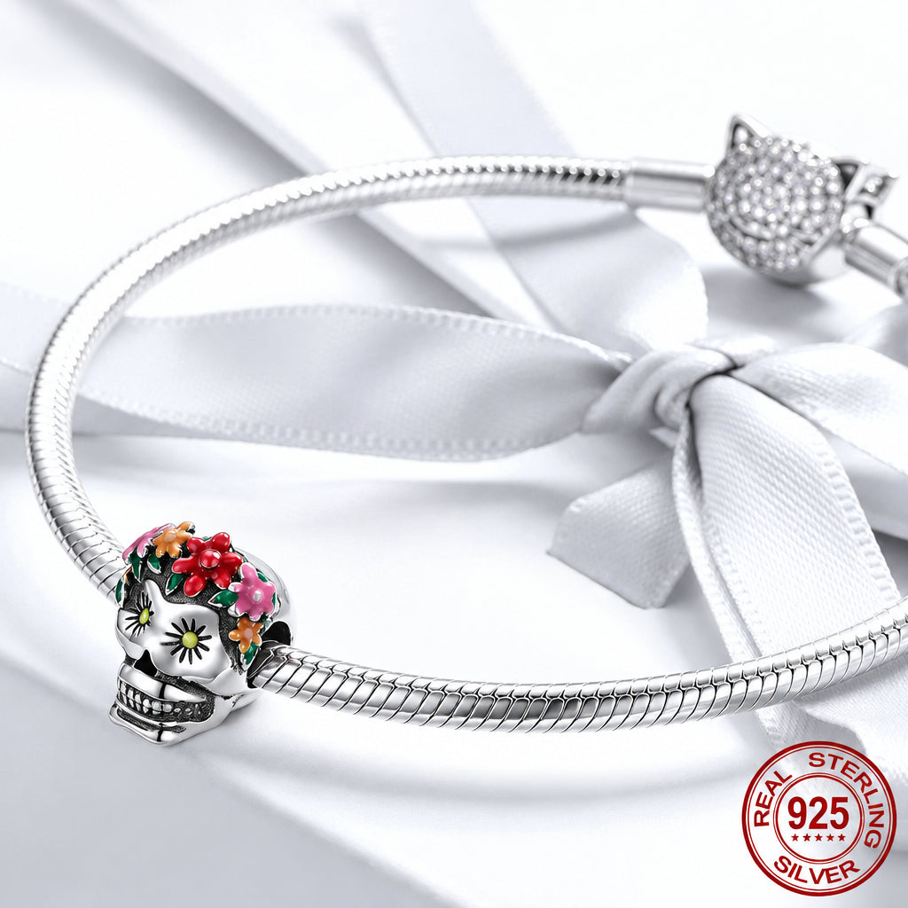 Charm Pendente Halloween in Argento Sterling 925 per Donna DIY SCC1617