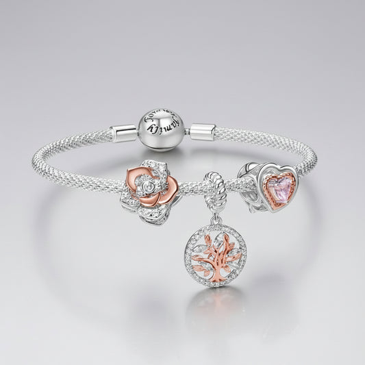 925 Sterling Silver Tree of Life Charm Bead for Women Jewelry Making
