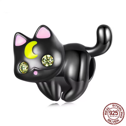 Gatto luna zirconi