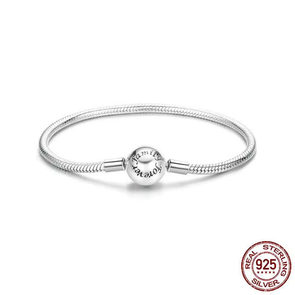 Bracciale d'argento per charms Family Forever