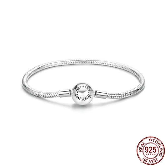Bracciale d'argento per charms Family Forever