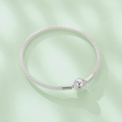 Bracciale Charm Luna e Stelle in Argento 925 per Donna